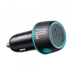Incarcator Auto Joyroom JR-CCN02, 70W, 3A, 2 x USB-C, Negru foto