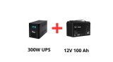 IPS Alimentare ne&icirc;ntreruptibilă pentru pompe de circulație 300W + acumulator 100Ah