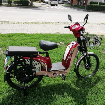 Bicicleta electrica 2 locuri, 250W, 48V 12Ah, fara permis, alarma, Kuba KM5-S foto