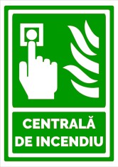 Semn de centrala de incendiu foto