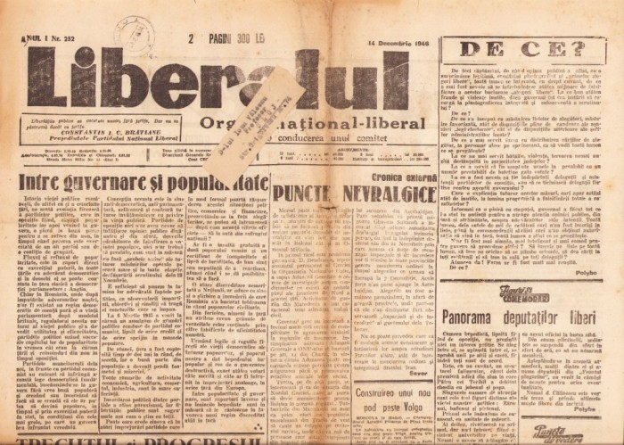 Z139 Liberalul, 252/1946