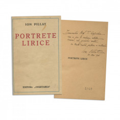Ion Pillat, Portrete lirice, cu dedicație pentru Th. Capidan