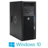 Workstation HP Z420, E5-1650, 512GB SSD, AMD Radeon R7 430 2GB, Win 10 Home