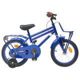 vidaXL Bicicletă pentru Copii 16 Inci pentru 4-6 ani Albastru &icirc;nchis 42009261