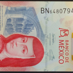 MEXIC █ bancnota █ 100 Pesos █ 2021 █ PW134 █ SERIE BN █ POLYMER UNC necirculata