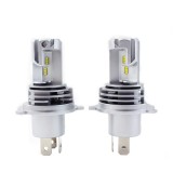 Kit 2X Becuri LED H4 M3, 5000lm, 6500K, 12V 24V, 50W, Pentru Masina, Motocicleta, Camoiane KRU031