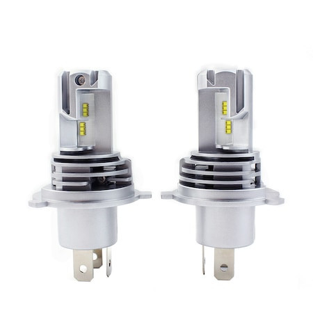 Kit 2X Becuri LED H4 M3, 5000lm, 6500K, 12V 24V, 50W, Pentru Masina, Motocicleta, Camoiane KRU031