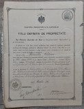 Titlu definitiv de proprietate Seremet, Pazarlia, Constanta 1914