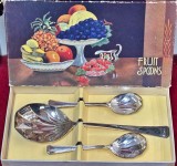 Set de linguri argintate pentru desert, art deco inceput de sec XX
