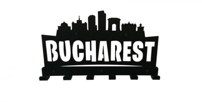 Cuier metalic Bucharest 6 agatatoare foto