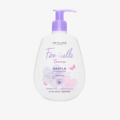 Gel-cremă pentru igiena intimă delicat cu panseluţă Feminelle Teens Oriflame, 300ml foto