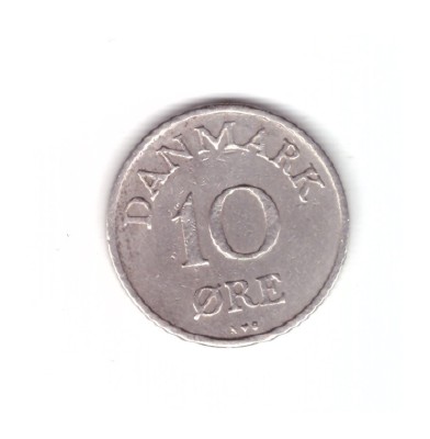Moneda Danemarca 10 ore 1955, stare buna, curata foto