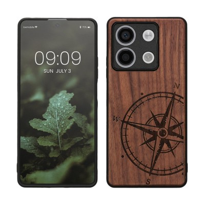 Husa Kwmobile pentru Xiaomi Redmi Note 13, Maro, Lemn, KWM000020MO001C foto