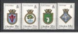 Gibraltar.1987 Steme de corabii SG.15, Nestampilat