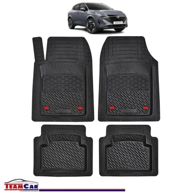 Covorase Auto TeamCar&amp;reg; Tip Tavita Compatibile Nissan Qashqai Generatia J12 (2021&amp;ndash;prezent) Negru Material Rezistent foto