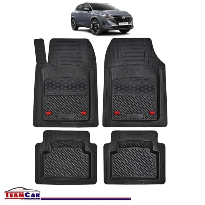 Covorase Auto TeamCar&reg; Tip Tavita Compatibile Nissan Qashqai Generatia J12 (2021&ndash;prezent) Negru Material Rezistent