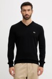 Lacoste pulover barbati, culoarea negru