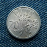 2L - 20 Haleru 1928 Cehoslovacia, Europa