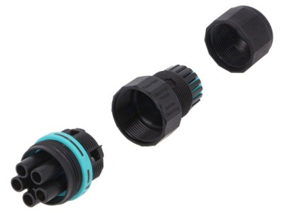 Conector alimentare AC mamă, IP68 foto