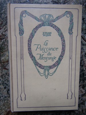 Johan Bojer - La puissance du Mensonge (1935) foto