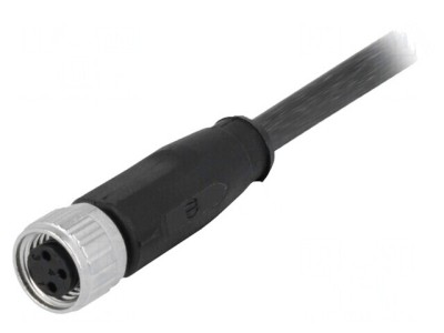Conector M8 Drept cu Cablu 1,5m - 3 PIN Mamă foto
