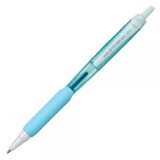 Pix Jetstream Uni-ball SXN-101FL, 0. 7mm, cu mecanism, grip cauciucat, scris albastru, corp bleu