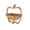 Cos pliabil de fructe/legume FOXMAG24&reg;, pliabil, din bambus, 22 x 20 cm, 2 in 1