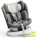 Scaun Auto Tweety Plus Deluxe Buf Boof i-size rotativ 360 cu Isofix 40-150 cm CreamGrey