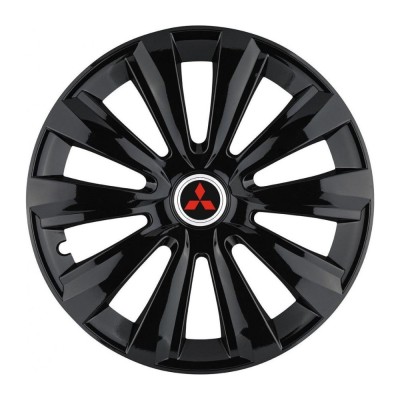 Set 4 Capace Roti, potrivite jantelor de R15, pentru Mitsubishi, model delta negru foto