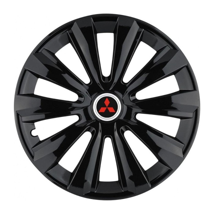Set 4 Capace Roti, potrivite jantelor de R15, pentru Mitsubishi, model delta negru