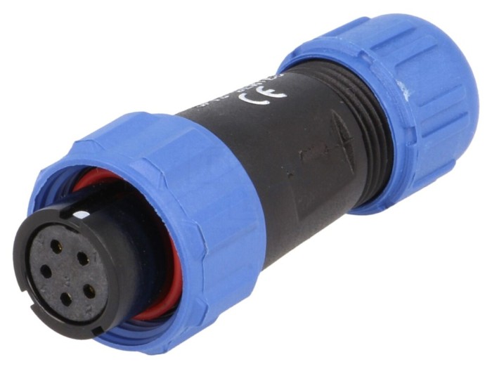 Conector circular mamă IP68, 5 pini