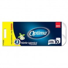 Hartie igienica Sano Optima, 3 straturi, 10 role