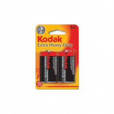 Baterii R20 Kodak 1.5V, Clorura de Zinc, Extra Heavy Duty, set 2 bucati foto