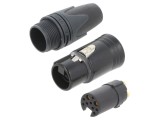 Conector XLR NEUTRIK XX-14 3A,16A 10 pini mufă mamă drept lipire