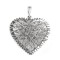 Pandantiv crazy heart, argint 925