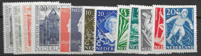 C5359 - Olanda 1948 - anul complet,timbre nestampilate MNH