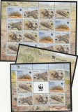 Mozambic 2013-Fauna,Pangolin,WWF,Bloc 2 serii +vigneta,Coala mica 4 serii,Colita, dantelate,MNH,Mi. 6429-32,Kb.I,Kb.II,Bl