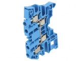 Terminal &Icirc;mbinare Șine 0,2-6mm2 4 Borne Albastru SNK, TE Connectivity