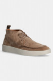 BOSS pantofi de piele intoarsa Clay barbati, culoarea maro, 50536160