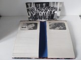 Album foto cu fotografii abln-negru - o clasa de elevi absolventi de liceu, anii 80