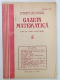 GAZETA MATEMATICA , PUBLICATIE LUNARA PENTRU TINERET , NR. 5 , 1989