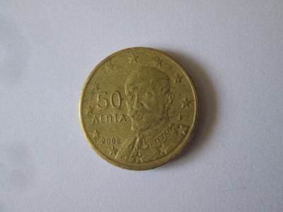 Grecia 50 Euro Cent 2002 foto