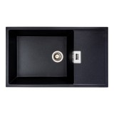 Chiuveta de bucatarie Elefant Premium Diamond Negru metalic, 856x500mm Innovative ReliableTools