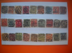 HOPCT LOT NR 660 GERMANIA REICH -STAMPILOGRAFIE DEOSEBITA -27 TIMBRE VECHI-STAMPILAT