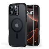 [Pachet 360&Atilde;&sbquo;&Acirc;&deg;] Husa + folie iPhone 16 Pro ESR Classic Hybrid HaloLock, negru frost