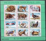 TSV% - 1978 LP 1187 REZERVATII NATURALE DIN EUROPA SERIE DE 2 COLITE MNH/** LUX, Nestampilat