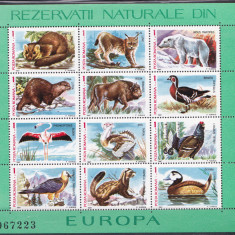 TSV% - 1978 LP 1187 REZERVATII NATURALE DIN EUROPA SERIE DE 2 COLITE MNH/** LUX