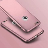 Husa Iphone 7 Full Cover 360 + folie sticla Roze, MyStyle