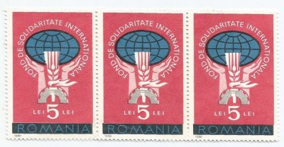 *Romania, lot 857 cu 3 timbre fiscale de ajutor, straif, 1980, MNH foto