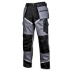 Pantaloni grosi Premium Lahti Pro, marimea S, 164 cm, poliester/bumbac, 24 buzunare, benzi reflectorizante, talie ajustabila, Negru/Gri